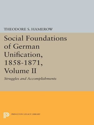 cover image of Social Foundations of German Unification, 1858-1871, Volume 2